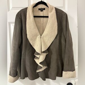 A. Giannetti Teddy Jacket with Cream Shearling 2X